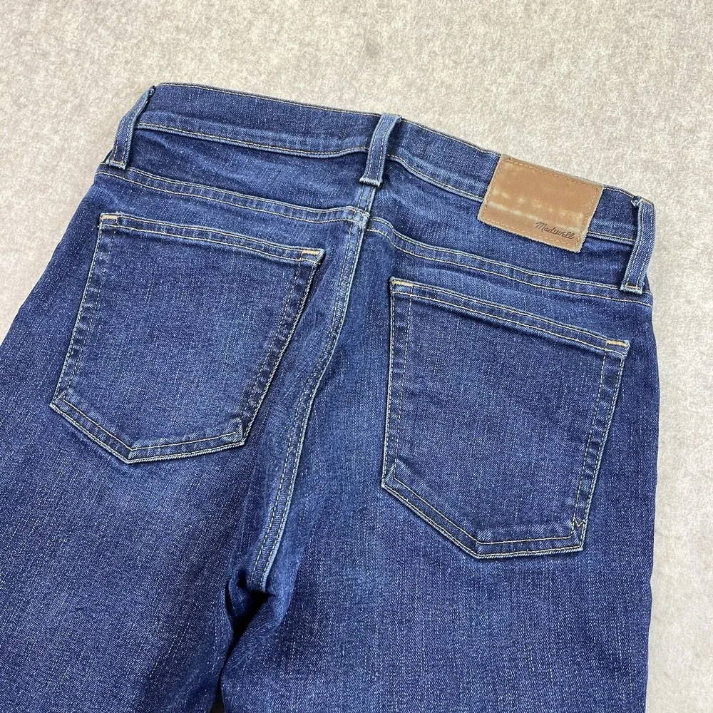 Madewell Jeans Men's 31x32 Blue Skinny Stretch Dark Wash Denim Zip Fly Cone Mill